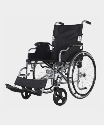 Steel Wheelchair with Foldable Backrest